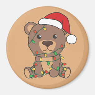 Beer Kerstwinter Beren Magnet