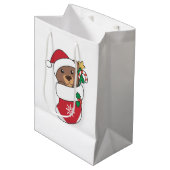 Beer kerstwinter Beren Medium Cadeauzakje (Voorkant Gekanteld)