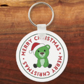 Beer Kerstwinter Beren Sleutelhanger (Voorkant)
