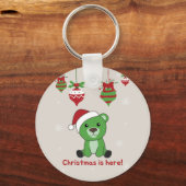 Beer Kerstwinter Beren Sleutelhanger (Voorkant)