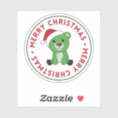 Beer Kerstwinter Beren Sticker (Vel)