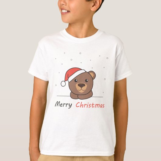 Beer kerstwinter Beren T-shirt (Voorkant)