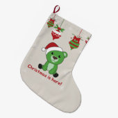 Beer Kerstwinterdieren Beer groot cm3 Grote Kerstsok (Voorkant (Hangend))