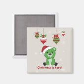 Beer Kerstwinterdieren Beer Magnet (Voorkant / Achterkant)