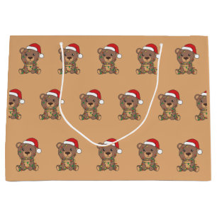 Beer kerstwinterdieren Beren grote cadeautas