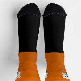 Beer kijken over de muur, Sinaasappel Pompoen Sokken