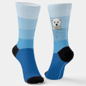 Beer kijkt over de muur, Blue Angel Sokken (Gebogen)