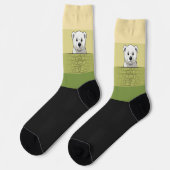 Beer kijkt over de muur, boom in de woestijn sokken (Links)