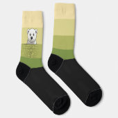 Beer kijkt over de muur, boom in de woestijn sokken (Rechts)