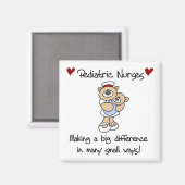 Beer Kinderverpleegsters T-shirts en cadeautjes Magneet (Voorkant / Achterkant)