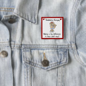 Beer Kinderverpleegsters T-shirts en cadeautjes Vierkante Button 5,1 Cm (In situ)