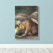 Beer Kiss Canvas Afdruk (Insitu (Houten vloer))