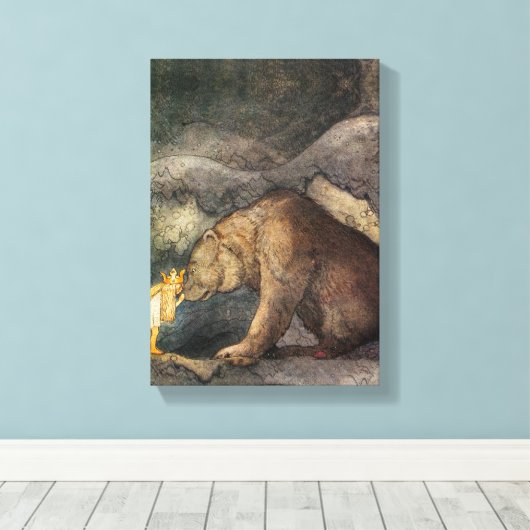 Beer Kiss Canvas Afdruk (Insitu (Houten vloer))