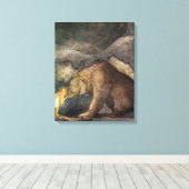Beer Kiss Canvas Afdruk (Insitu (Houten vloer))