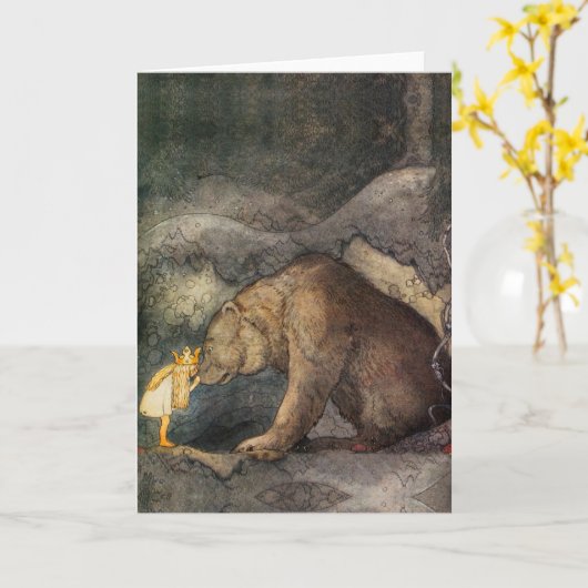 Beer Kiss-kaart Kaart (Gele Bloem)