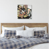 Beer Kiss op Dubbel Canvas (jaren 60 Flashback) (Insitu (Slaapkamer))