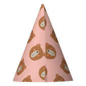 Beer kleurrijk pet feesthoedjes (Achterkant)