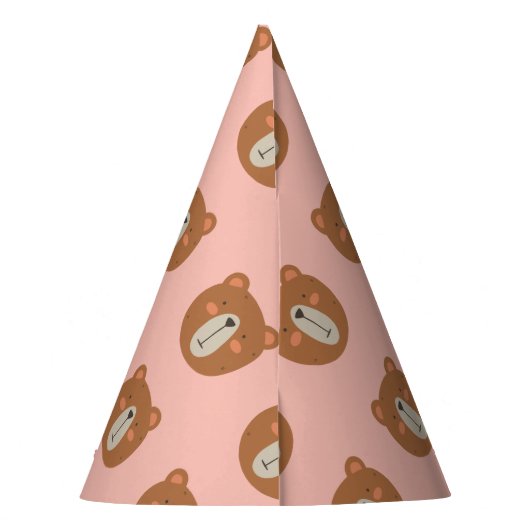 Beer kleurrijk pet feesthoedjes (Achterkant)