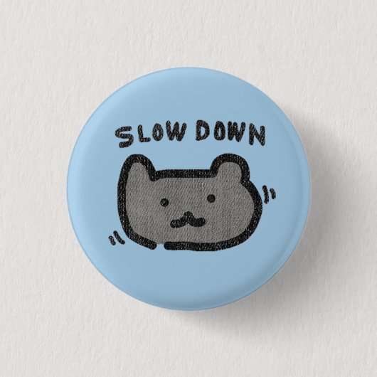 Beer knop ronde button 3,2 cm (Voorkant)