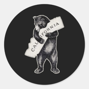 Beer knuffel Ik hou van Californië Cali Beer Ronde Sticker
