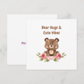 Beer Knuffels en Schattigee Vibes Kaart (Voorkant / Achterkant)