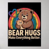 Beer knuffels maken alles beter poster (Voorkant)