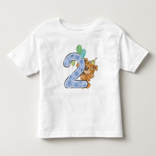 Beer knuffels voor een 2e verjaardag kinder shirts (Voorkant)