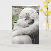 Beer knuffels vriendschap kaart (Gele Bloem)