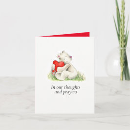 Beer knuffelt hart terminale ziekte in onze gedach kaart