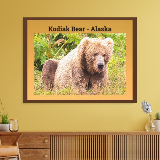 Beer Kodiak - Alaska Canvas Afdruk (Insitu (Woonkamer))