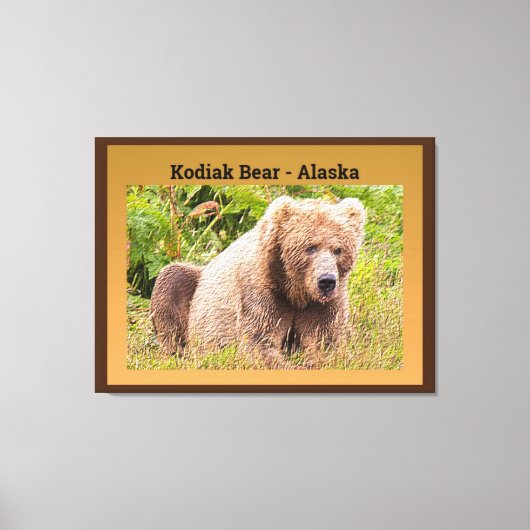 Beer Kodiak - Alaska Canvas Afdruk (Voorkant)