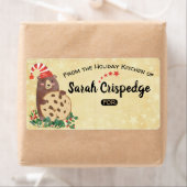 Beer koekje Kerstmis van vakantie baklabel Etiket (Insitu)