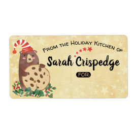 Beer koekje Kerstmis van vakantie baklabel Etiket