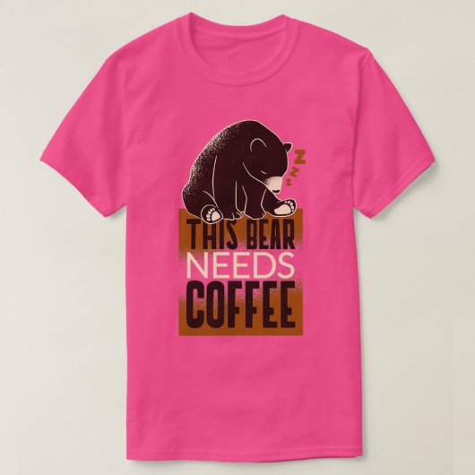 BEER KOFFIE T-SHIRT (Design voorkant)