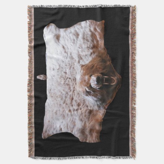 Beer kop Huid-reëel afbeelding Deken (Voorkant Verticaal)