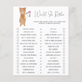 Beer krab / Zou ze liever Baby shower spelen