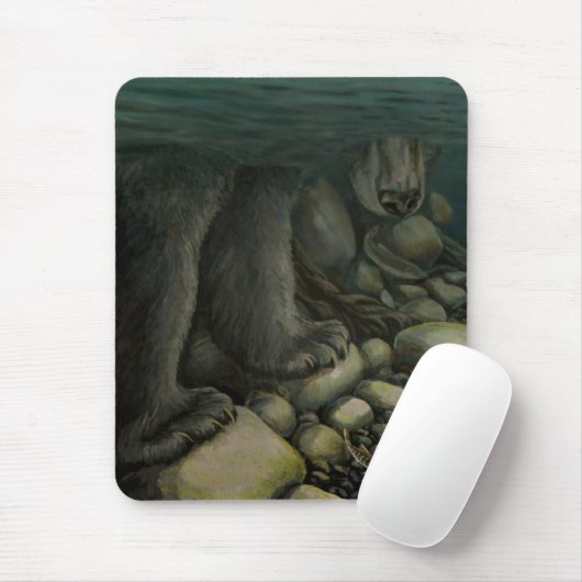 Beer Kunst Mousepad Vist het Schilderen Decor Muismat (Met muis)