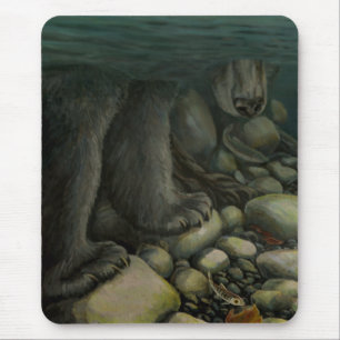 Beer Kunst Mousepad Vist het Schilderen Decor Muismat