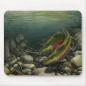 Beer Kunst Mousepad Vist het Schilderen Decor Muismat (Voorkant)