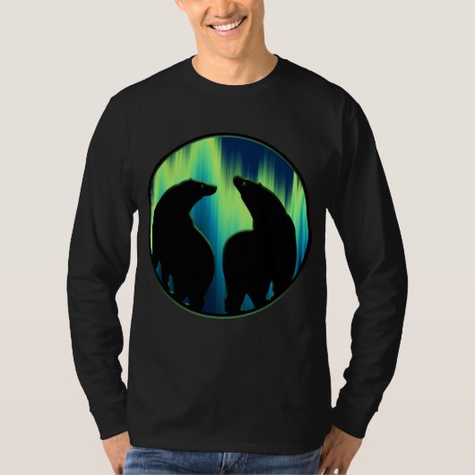 Beer Kunst Shirt Shirten Beer noordelijk licht (Voorkant)