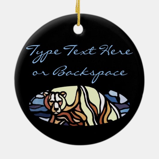 Beer Kunstversiegepersonaliseerde Beer decoratie (Achterkant)