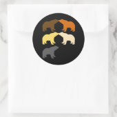 BEER KUSSEN RONDE STICKER (Tas)