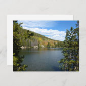 Beer Lake bij het Nationaal Park Rocky Mountain (Voorkant / Achterkant)