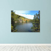 Beer Lake bij het Nationaal Park Rocky Mountain Canvas Afdruk (Insitu (Houten vloer))
