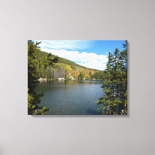 Beer Lake bij het Nationaal Park Rocky Mountain Canvas Afdruk (Voorkant)