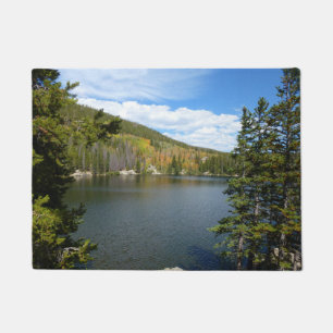 Beer Lake bij het Nationaal Park Rocky Mountain Deurmat