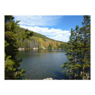 Beer Lake bij het Nationaal Park Rocky Mountain Foto Afdruk