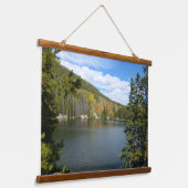 Beer Lake bij het Nationaal Park Rocky Mountain Hangend Wandkleed (Gebogen)