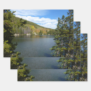 Beer Lake bij het Nationaal Park Rocky Mountain Inpakpapier Vel
