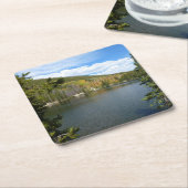 Beer Lake bij het Nationaal Park Rocky Mountain Kartonnen Onderzetters (Schuin)